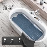 KEPLIN Premium Non-Slip Bath Mat 200 Suction Cups 40x100cm Dark Blue view 3