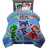 Franco Kids Bedding Super Soft Comforter with Sheets and Cuddle Pillow Bedroom Set, 5 Piece Twin Size, PJ Masks