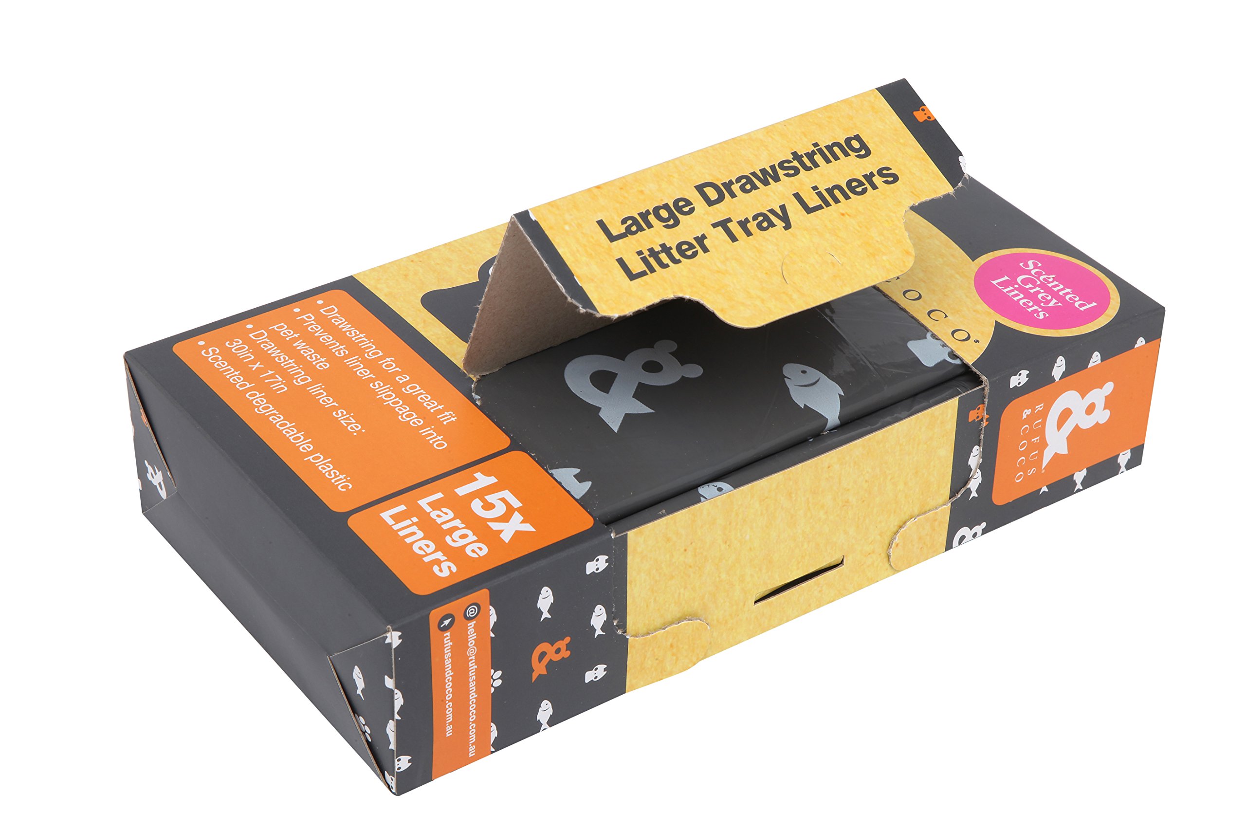 Rufus And Coco Drawstring Litter Tray Liners Pack Large