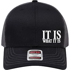 It is What It is 6 Panel Mesh Back Hat