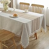JIALE Tablecloths for Rectangle Tables, Cotton
