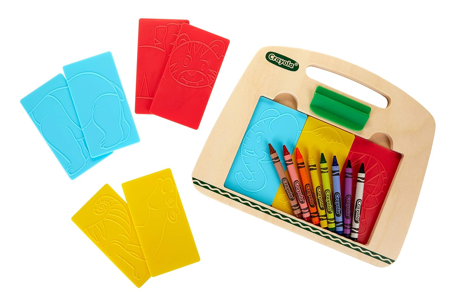 Coloring Activity 18Piece Gift for Toddlers Crayola Crayon Rubbing Plates
