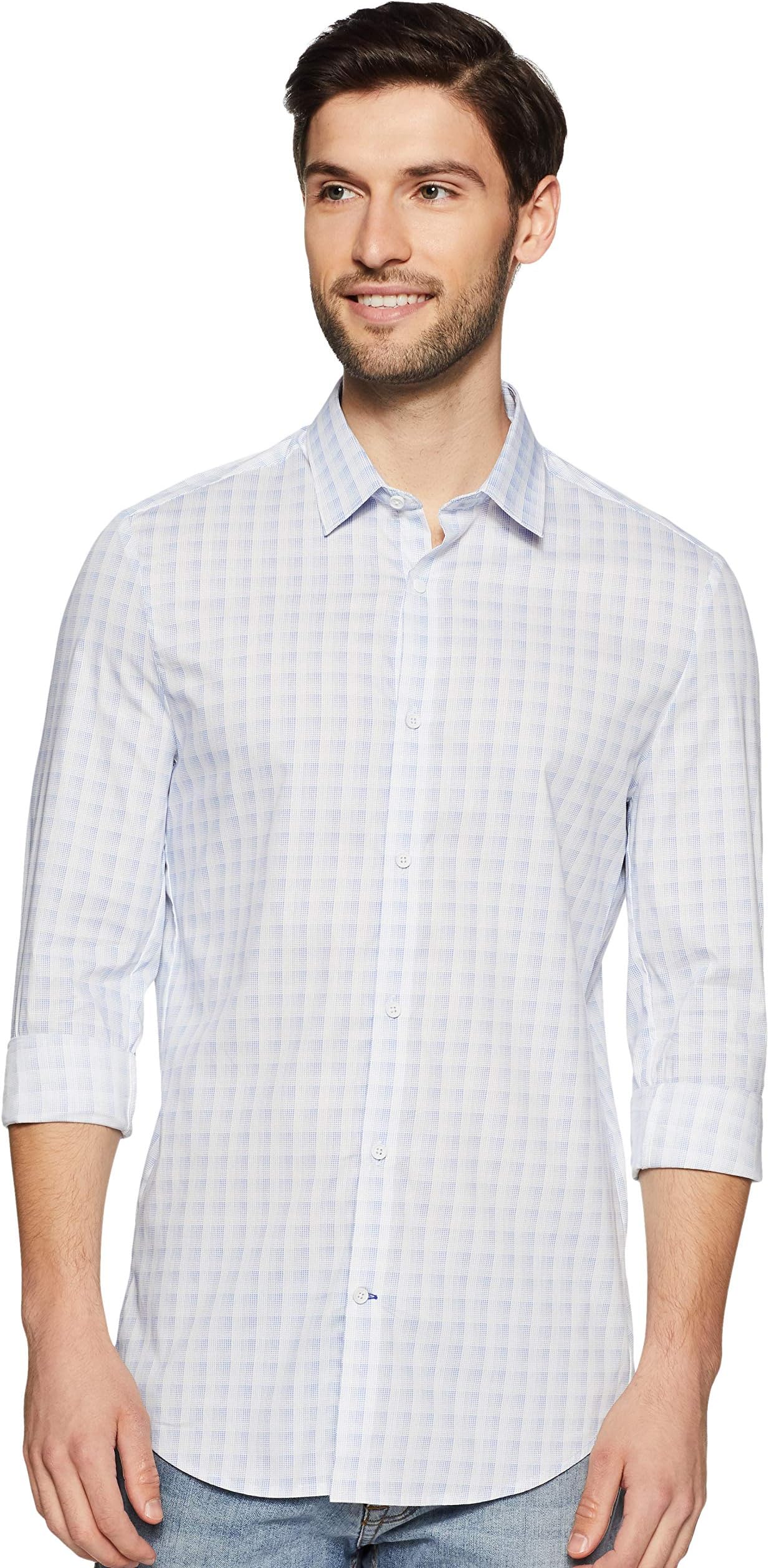 Ath.Work Men's Printed Slim fit Casual Shirt