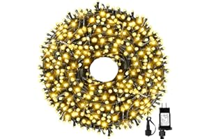 MZD8391 105FT 300LEDs Christmas Lights Outdoor Indoor 8 Modes for Christmas Tree Party Decoration, 100% UL Listed (Warm White)