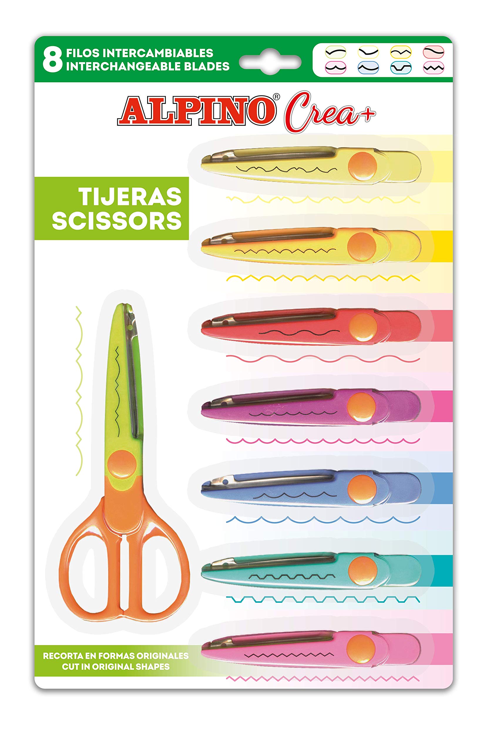 Alpine PT0030 – Pack of Scissors, 8 Special Blades