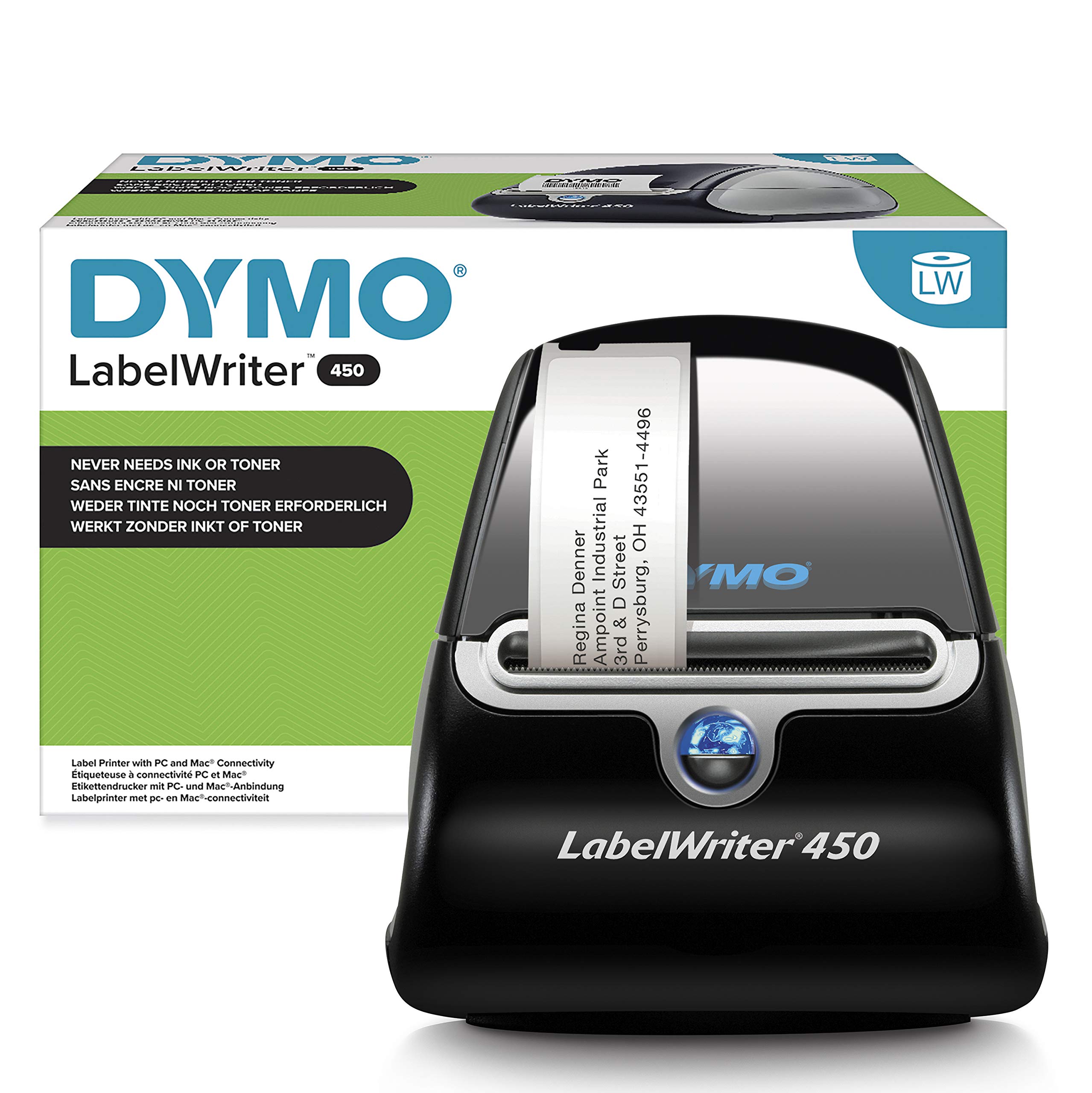 DYMO LabelWriter 450 Thermal Label Printer, Prints 51 LW Labels Per ...