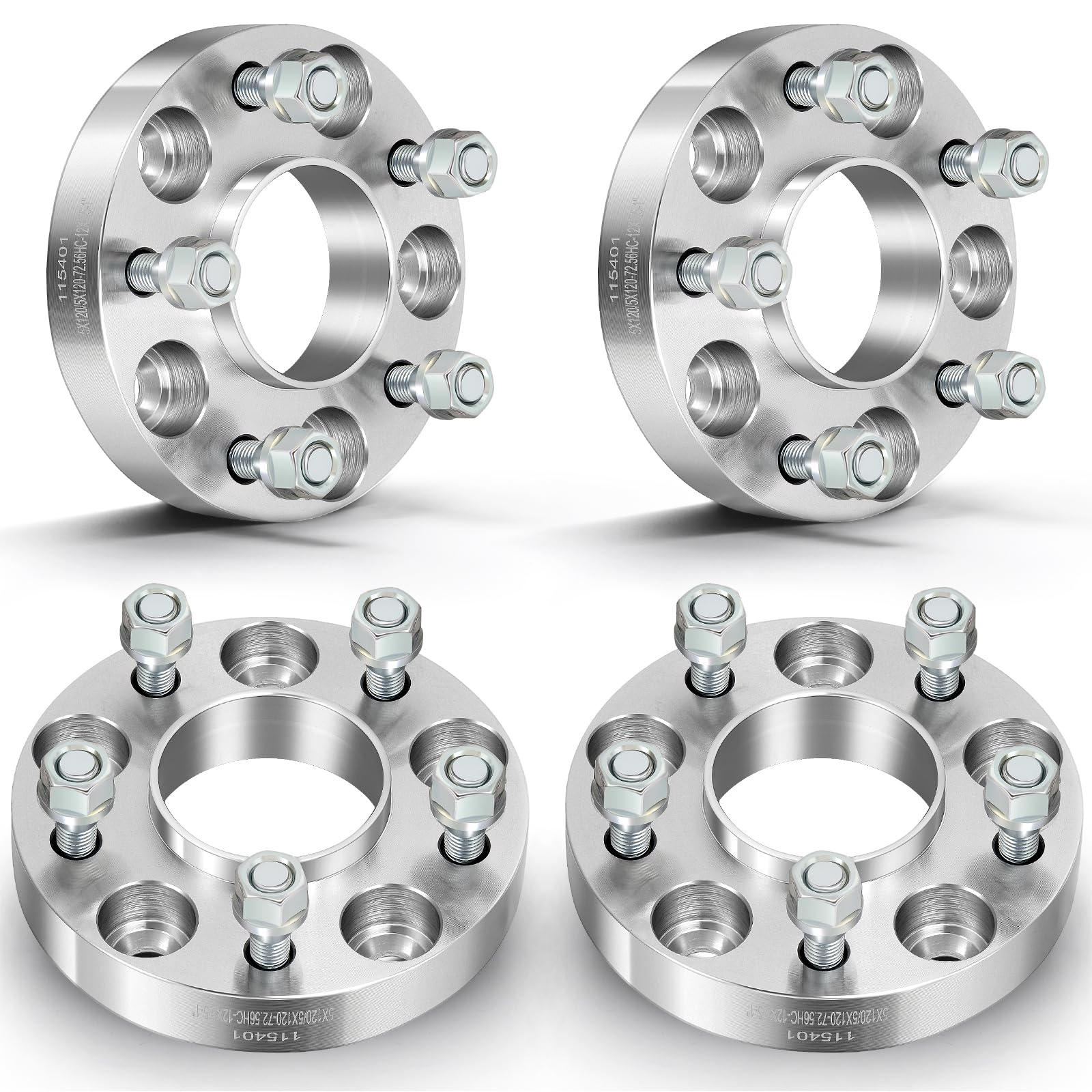 Photo 1 of ECCPP 4PCS 25mm 1" 5x120mm Hubcentric Wheel Spacers 5 Lug 72.56 Fits for E38 E31 E60 E61 E82 E88 E90 E91 |1991-2011 for BMW M3 2006-2010 for BMW M5 2008-2008 for BMW M6 with Extended Lug Bolts 12x1.5