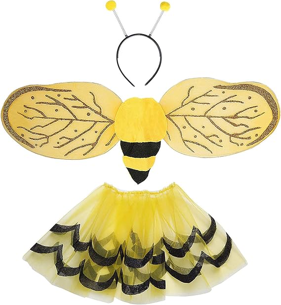 Children's Bee Dress Up Set Child Accessory for Animal Jungle Farm