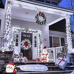 JMEXSUSS 2 Pack Solar Christmas Lights Outdoor