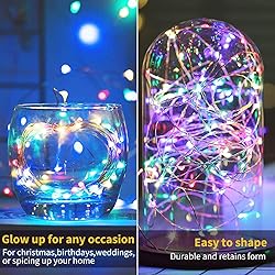 Brightown 12 Pack Multi-Color Fairy Lights Battery
