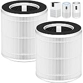 Borgodf 2 Pack B-D02L/M05 Replacement Filter Compatible with MOOKA B-D02L & M05, for VEWIOR B-D02U, for KOIOS B-D02L, for Tailulu D10 Air Purifier, H13 HEPA Filter for MOOKA B-D02L Replacement Filter