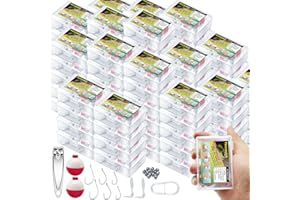 YASUWEKIK Mini Fishing Kits Bulk for Kids Small Survival Fishing Kit Portable Fishing Tackle Fishing Accessories Fishing Gear with Case for Beginner Operation Christmas Shoebox Stocking Stuffer Gift