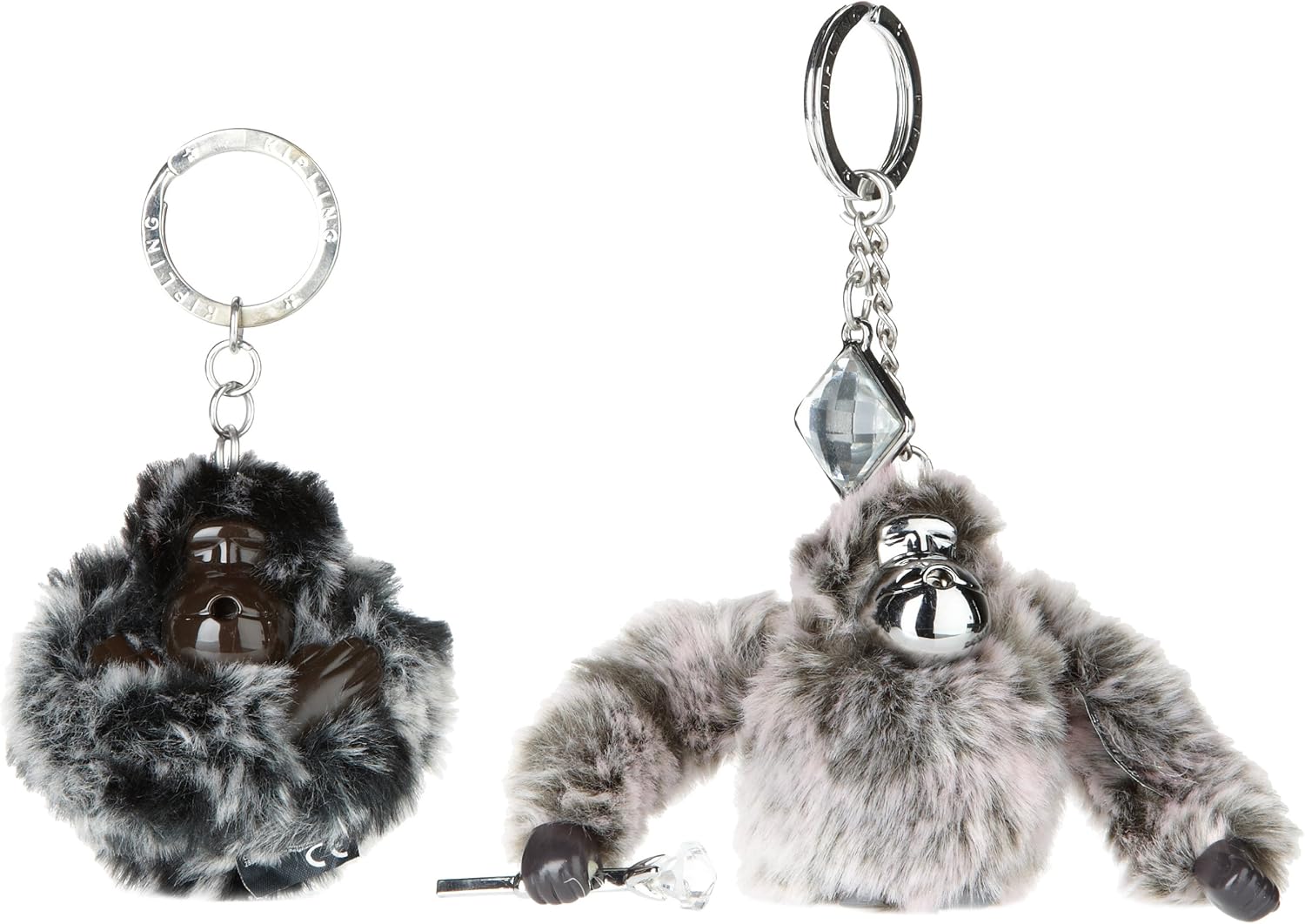 Kipling A Monkey Set Keychains UnisexAdult Silver Silber (Mix AW12 Colour 901) Size 8x7x5 cm