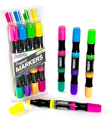 Amazon.com: Cra-Z-Art Neon Broadline Markers, 8 Count (10112