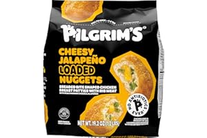 PILGRIM'S Pilgrim’s® Cheesy Jalapeno Loaded Nuggets | Fully Cooked | 12 G Protein | Frozen |1.20 LB