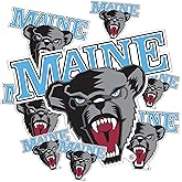 Desert Cactus University of Maine Sticker UMaine Black Bears Vinyl Decals Laptop Water Bottle Car Scrapbook 13.43x10.98 Sheet T3 (Type 3-1)