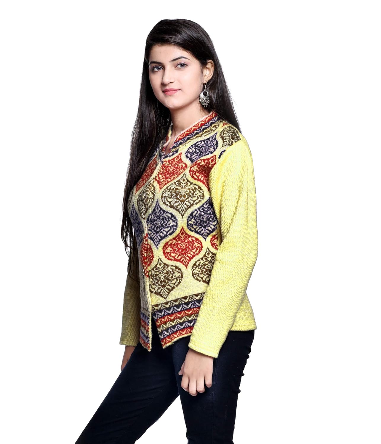 pilot full sleeve women's woolen cardigan