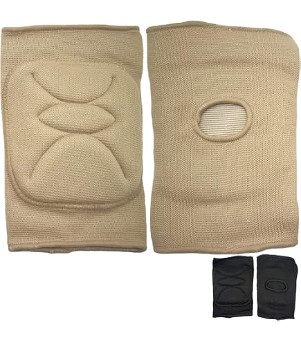 Genouillères DANCEYOU - Éponge Dure Protection Volley/Basket/Danse - Taille S à XL - Marron