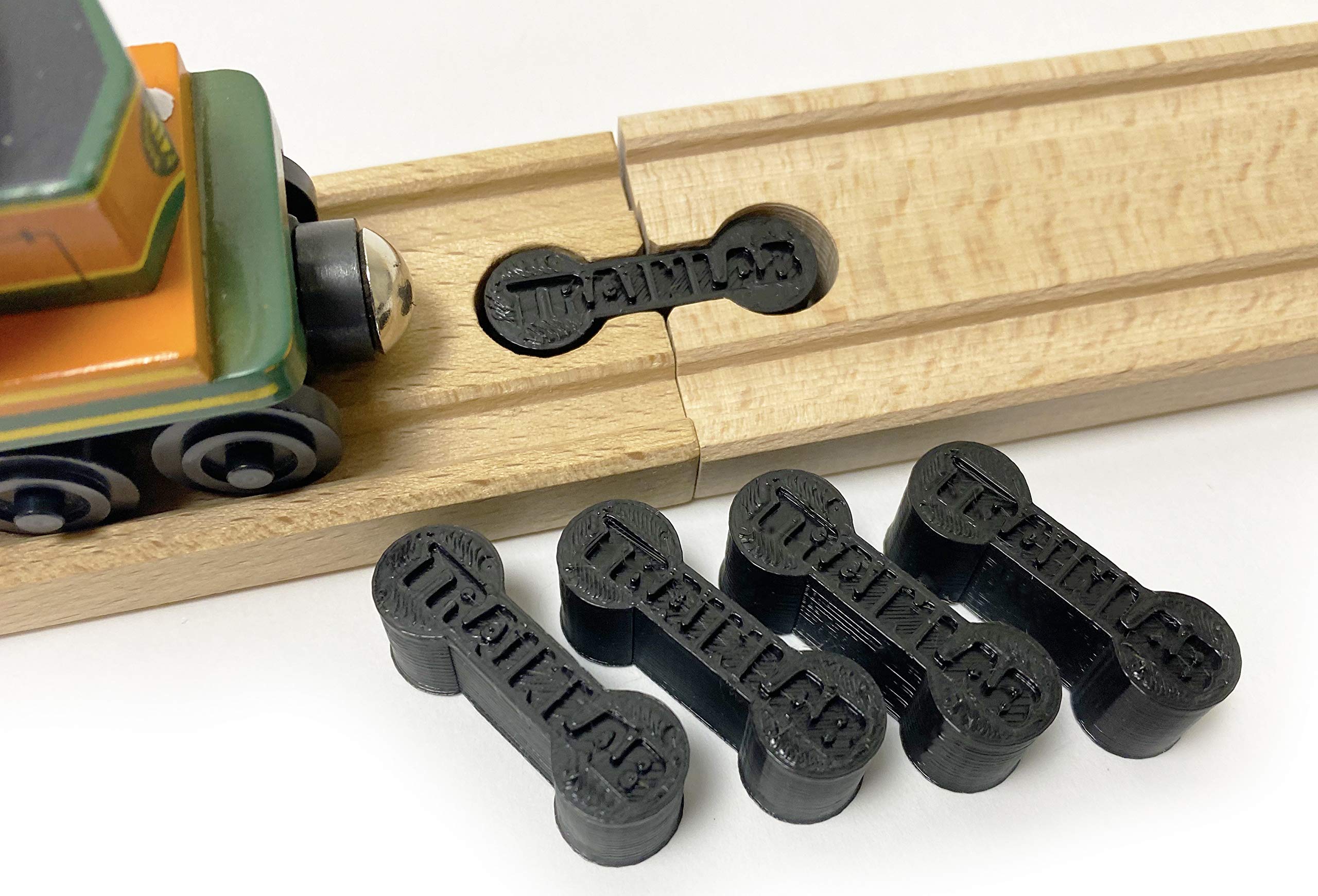 TrainLab Dog Bone Train Track Adapter Connectors (5pcs) (Black)