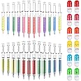 BBTO 36 Pieces Syringe Pens Bulk Retractable Fun Pill Pens Syringe Highlighters Watercolor Needle Multi Color Novelty for Nurses, Nursing School Supplies Holiday Birthday Party Favor Goody Bag Fillers