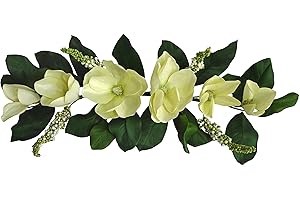 VGIA 32" Cream Magnolia Swags for a Wedding Party Home Garden, Wedding Arch Garden Wall Decoration, Weddings, Ivory