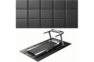 THAILE Treadmill Mat for Carpet &Hardwood Floors 79x39, Treadmills Mat, Mat for Under Treadmill/Walking Pad/Exercise Bike on Carpet, Hardwood Floors Protectior, Non-Slip, Waterproof, Noise Shock Absorption