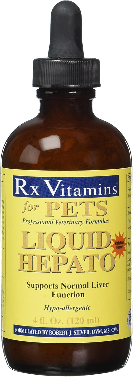 Rx Vitamins Chicken Flavor Liquid Hepato for Pets, 4 fl. oz./One Size