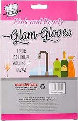 Diabolical Pink Pearly Glam Washing Up Gloves One Size Mothers Day Gifts view 2