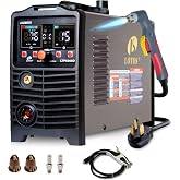 LOTOS Apex LTP6300D 63A Drag-Cut Pilot Arc Plasma Cutter 110V/220V | Effortless template tracing and smooth freehand lines; clean 3/4-inch steel slices without torch standoff fatigue