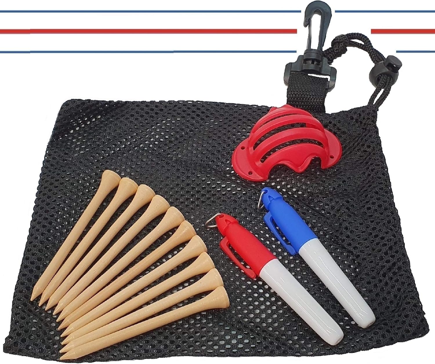 PROALIGN Triple Track Golf Ball Marker Kit Golf Ball Markers for