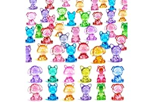 BETURETOP 200 PCS Mini Dog Figures, Mini Resin Animals Figures to Hide, Small Plastic Dog Figurines Miniature Ornaments Divin
