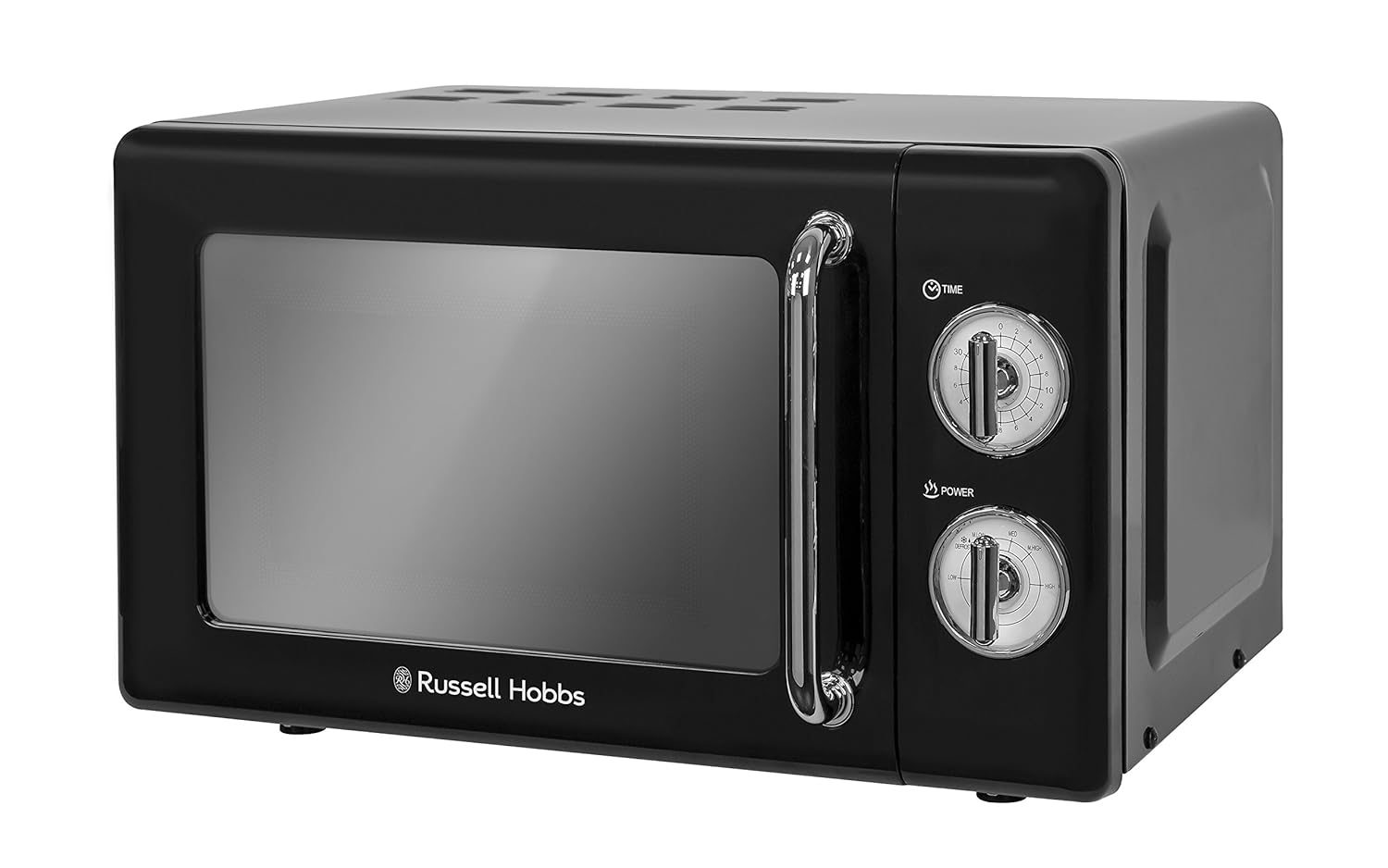 Russell Hobbs RHRETMM705B 17L Retro Manual 700w Solo Microwave Black:  Amazon.co.uk: Kitchen & Home