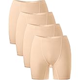 BAMBOO COOL Womens Boxer Briefs Underwear Boy Shorts Soft Stretch Panties for Women, 4 Packs