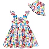 DeeFant Baby Girl Dress Newborn Girls Summer Boho Dresses Infant Sleeveless Flower Sundress Todddler Baby Clothes