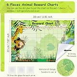 Outus 12pc Jungle Safari Reward Charts & 360 Stickers for Kids Behavior Training view 2