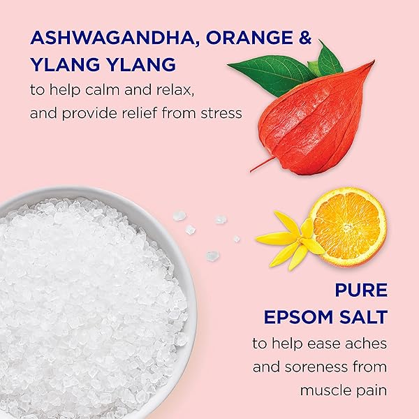 DR TEAL’S FOAMING BATH WITH PURE EPSOM SALT, ASHWAGANDHA, 34 FL OZ (PACK OF 4)