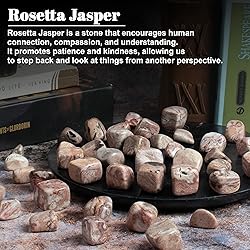 Crocon 1LB Rosetta Jasper Tumbled Stones and