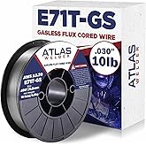 ATLASWELDER Flux Core Welding Wire, E71T-GS .030 Inch 10LB, Gasless Mild Steel MIG Welding Wire with Low Spatter for All Position Welding