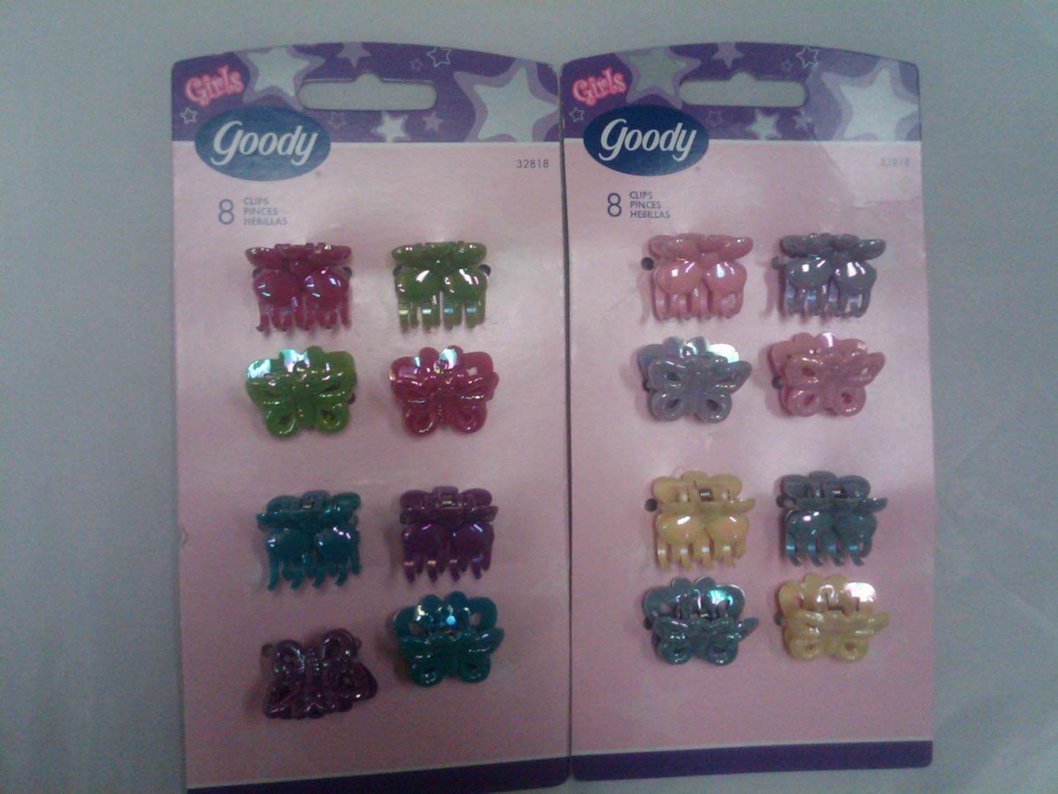 Kids 8 Claw Clips Flower Hair Claws Beauty