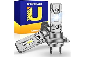Ursprung H7 Light Bulbs Fog, 700% Brightness 6500K Cool White, 1:1 Mini Size, No Adapter Required, Pack of 2
