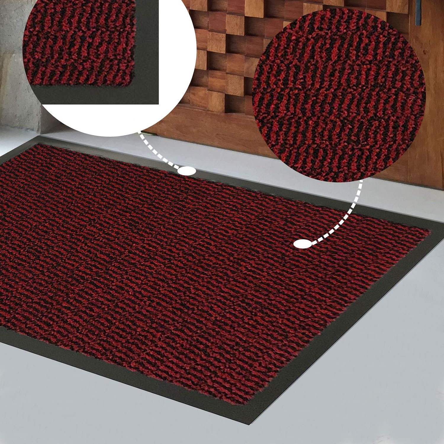 Fb Funkybuys Heavy Duty Barrier Mats Non Slip Rubber Mat Floor Mats Kitchen Rugs Washable Light Weight Rubber Multicolour Door Mat - Image 5