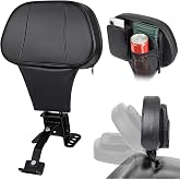 Benlari Rider Driver Backrest, Adjustable Detachable Plug-in Driver Rider Backrest Fit for Harley Davidson Touring Road Glide Road Glide Street Glide Electra Glide Road King CVO 1988-2024, Black