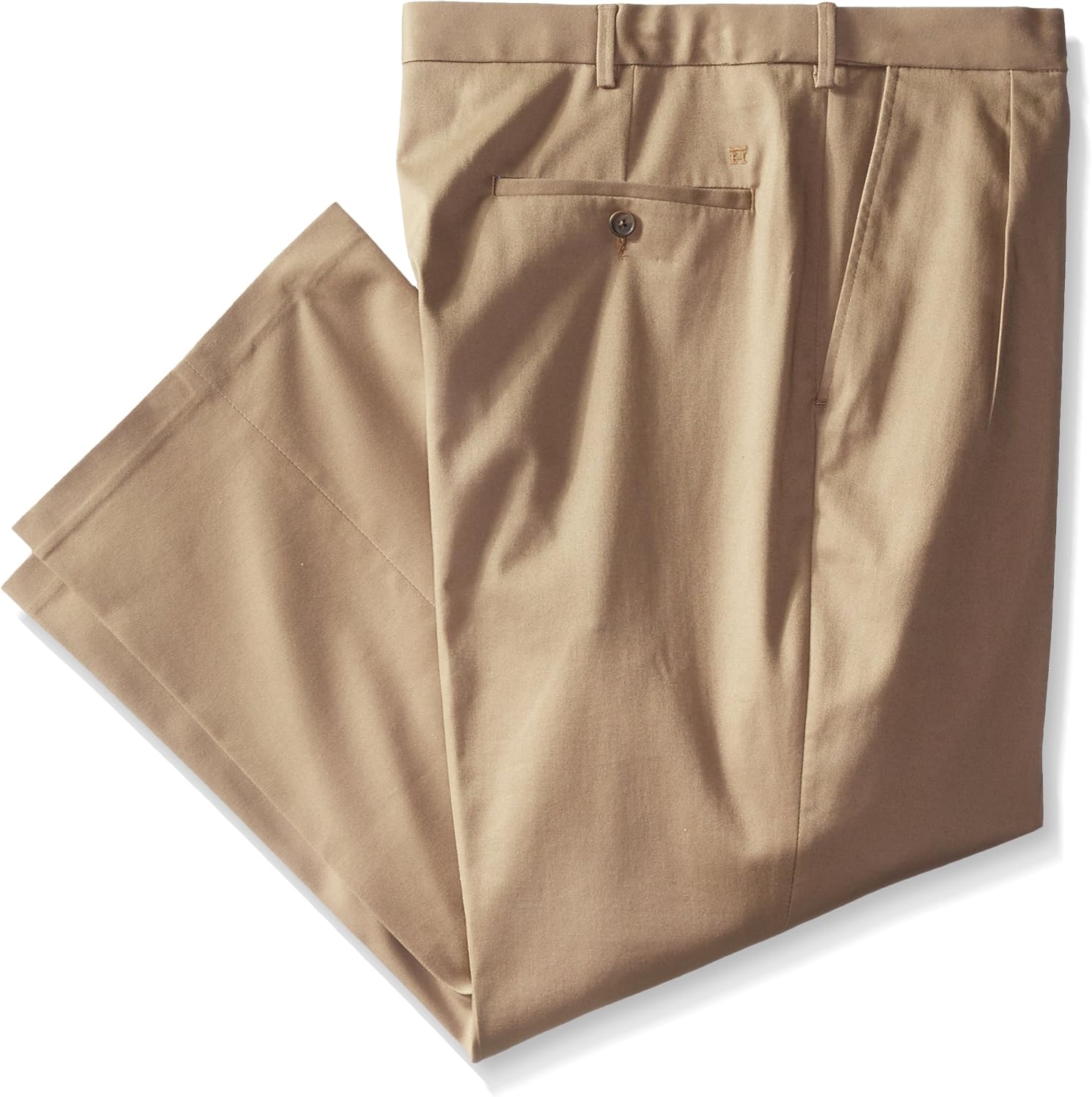 Haggar Men's Big-Tall Premium No Iron Classic Fit Expandable Waist Pleat Front Pant at  Men’s Clothing store