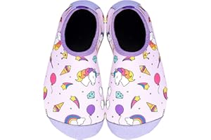 ICEUNICORN Kids Water Shoes Girls Boys Outdoor Quick Dry Barefoot Aqua Socks for Toddler Sport Beach Swim Surf