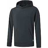 M MAELREG Mens Hoodies Pullover Performance Heather Kangaroo Pocket Thin Hooded Sweatshirt Athletic Golf Hoodies for Men