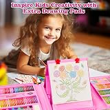 KINSPORY 290 PCS Art Set for Kids Deluxe Coloring Case Gift Teens Boys Girls view 4