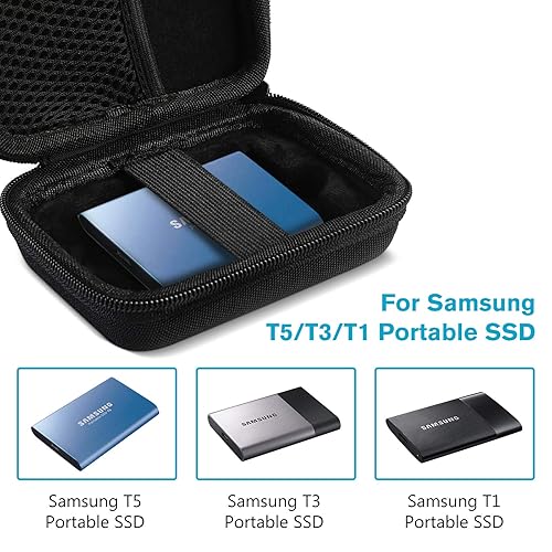 ProCase Carrying Case for Samsung T5 T3 SSD, Compact Hard Shockproof Carry  Case for T5 T3 T1 Portable SSD - Main Image