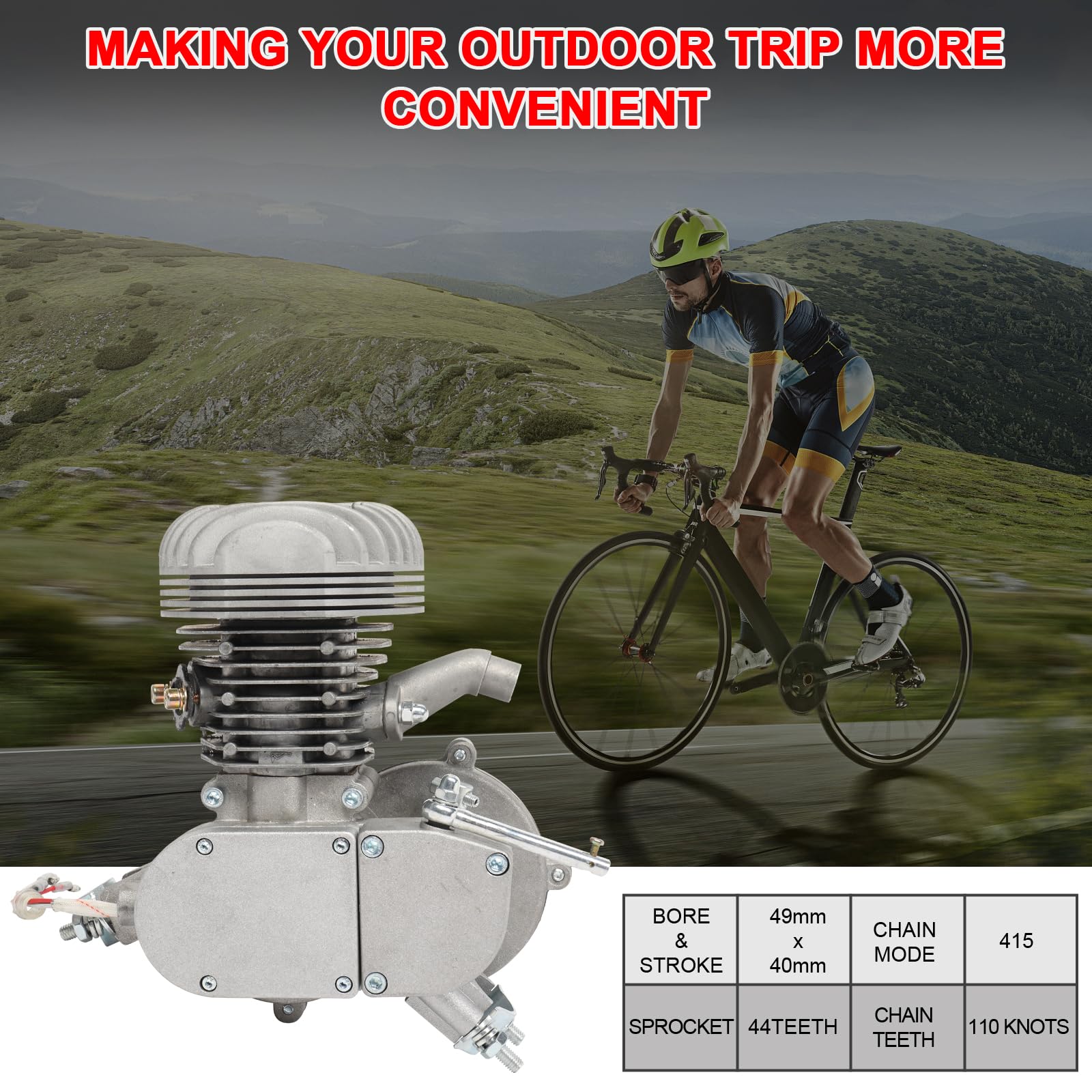 Mua Ktaxon 100cc Bicycle Engine Kit, 2 Stroke Bike Engine Kit, Gas Bike ...