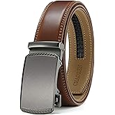 CHAOREN Mens Belt Leather Ratchet Belt - Customizable Fit, Effortless Style (35mm)