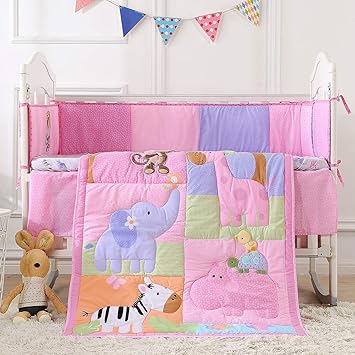 monkey crib set for baby girl